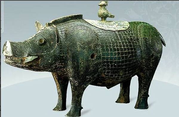 豬/商代豕形銅尊-商周時期的象生動物具有表意的功能及象征的意