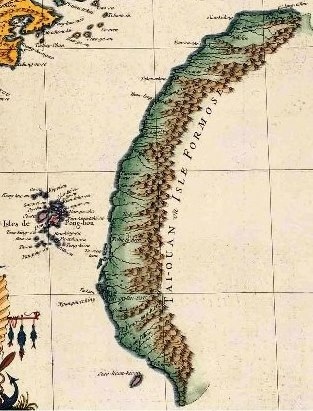 1735年法國人所繪臺灣地圖_Map_of_Government-controlled_Taiwan_-_Formosa_by_French