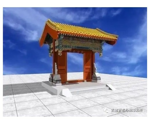 四合院/閨秀「大門不出,二門不邁」,二門就是指垂花門-垂花門