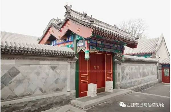 四合院/閨秀「大門不出,二門不邁」,二門就是指垂花門-垂花門