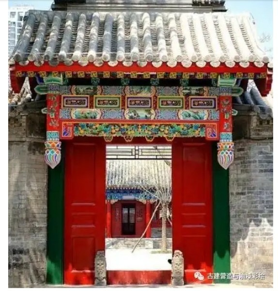 四合院/閨秀「大門不出,二門不邁」,二門就是指垂花門-垂花門