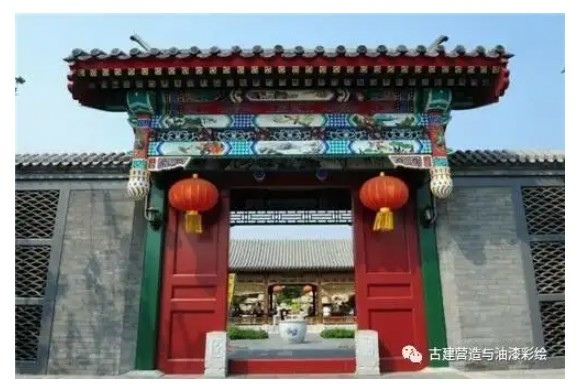 四合院/閨秀「大門不出,二門不邁」,二門就是指垂花門-垂花門