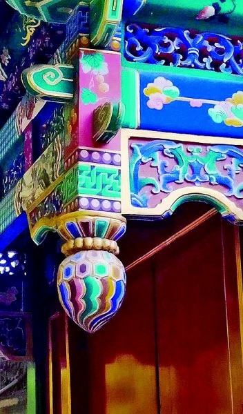 四合院/閨秀「大門不出,二門不邁」,二門就是指垂花門-垂花門