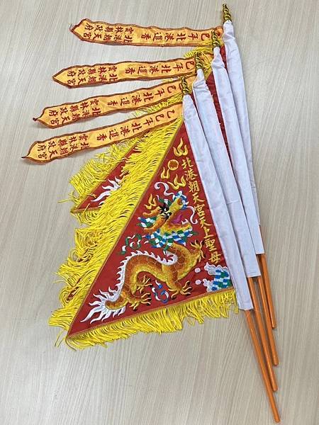 北港大龍旗＋北港飛虎旗＋北港菜刀旗．北港朝天宮進香旗／飛虎旗