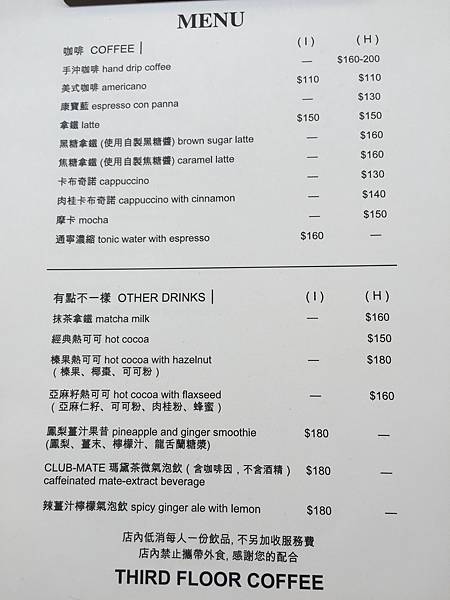 在三樓咖啡館　THIRD FLOOR COFFEE 八德路墾