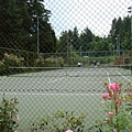 日本花園內的網球場