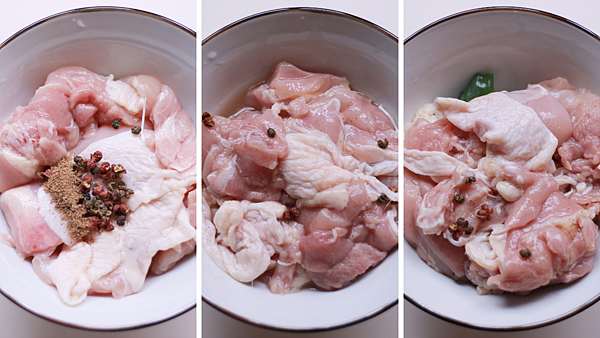 史雲生極鮮清雞湯料理＿蔥油雞肉飯＿雞腿肉醃漬
