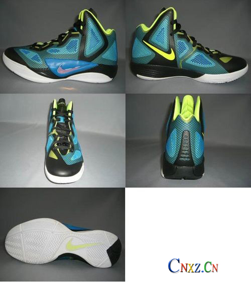 Nike Zoom Hyperfuse 2011 -黑/相片藍/熒光綠/金屬銀