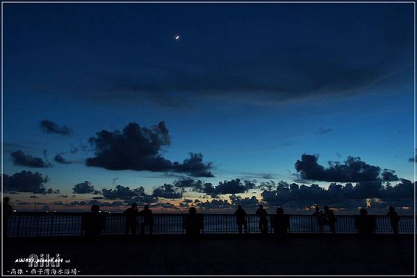 西子灣海水浴場夕陽