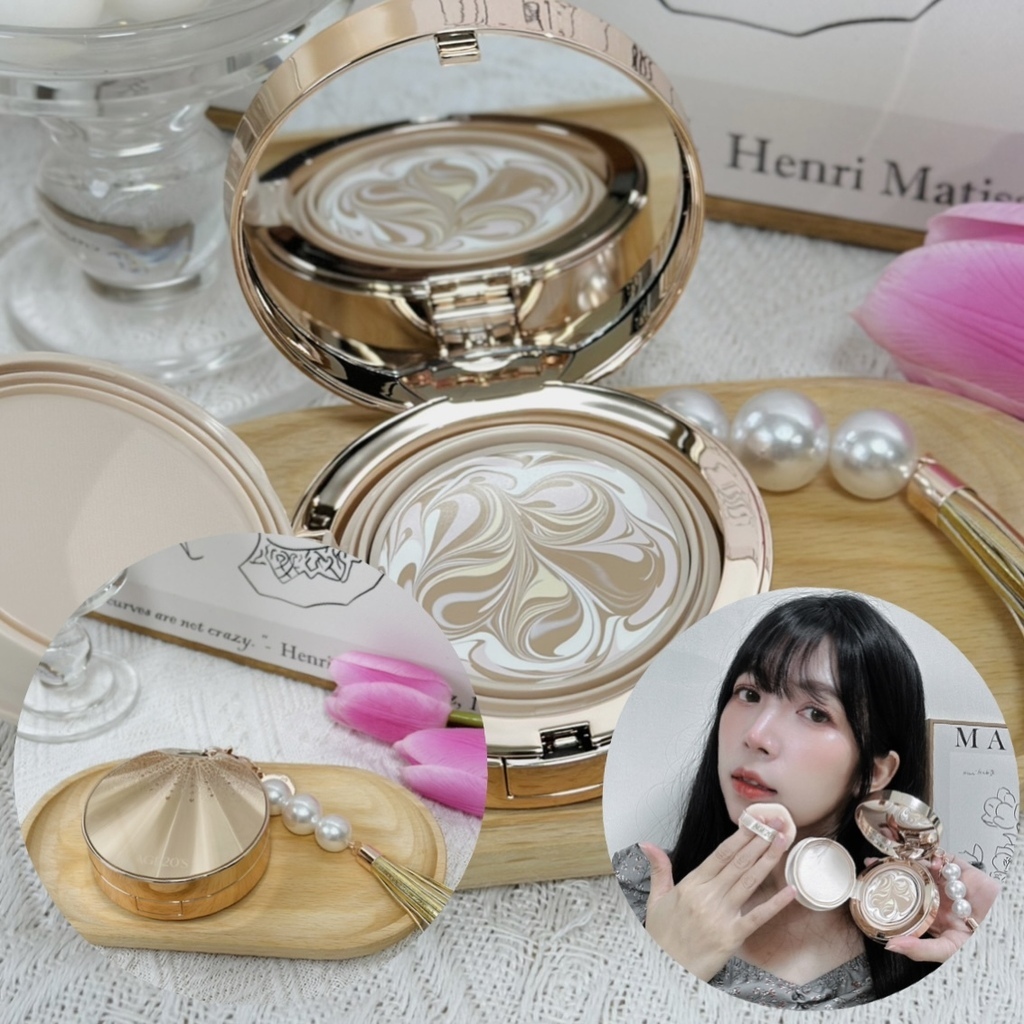 【美妝保養】韓物通｜AGE20’S 極光星燦彈力爆水粉餅｜韓