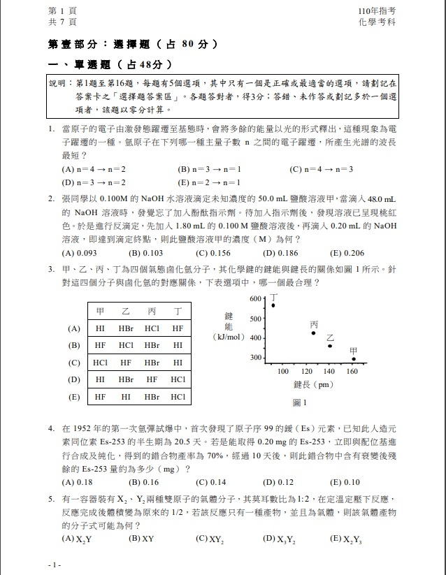 110年大學指考化學試題與解答2.jpg