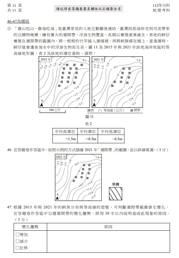 112分科測驗地理考題答案解答11.jpg