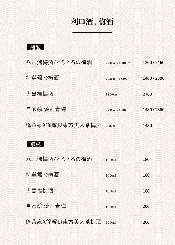 和道屋北屯旗艦店 爐端酒時菜單13.jfif
