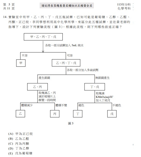 113分科測驗 化學試題答案06.jpg
