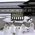 二之丸廣場的雪人