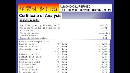 NIO -基礎油 - 精製甜杏仁油 ALMOND OIL REFINED