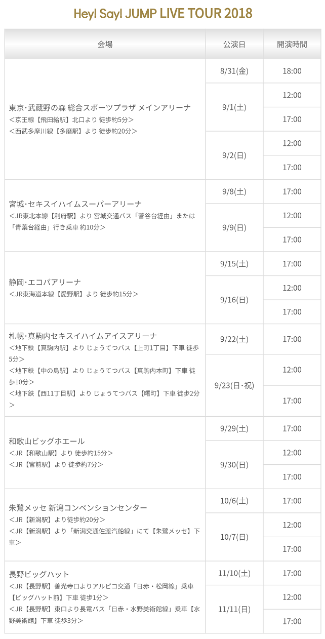 Hey Say Jump Live Tour 2018 At 今生きろう 痞客邦