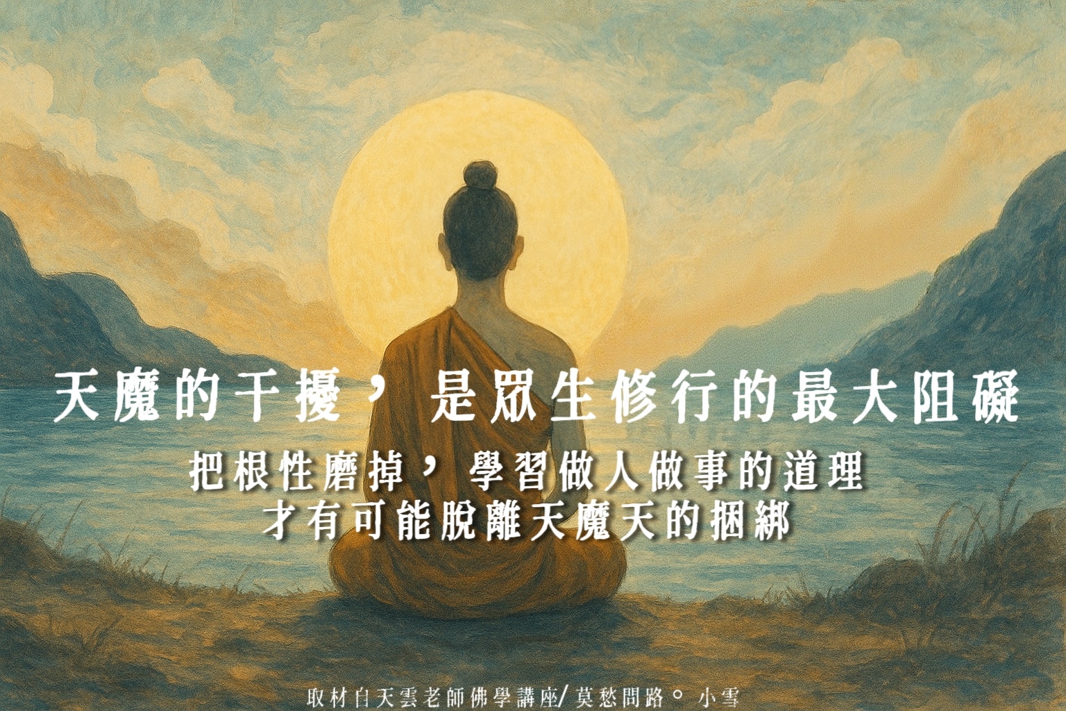 天魔的干擾，是眾生修行的最大障礙 | 把自己的根性磨掉，必須