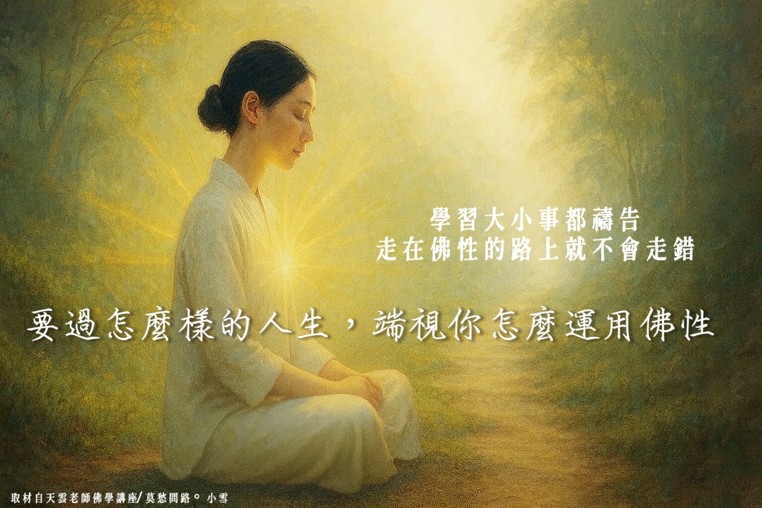 要過怎麼樣的人生，端視你怎麼運用佛性 | 學習大小事都禱告，