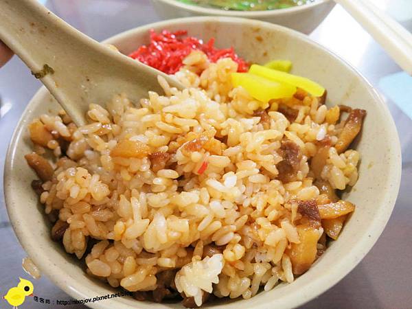 【台北】昌吉街豬血湯-香噴噴美味的魯肉飯-大腸Ｗ