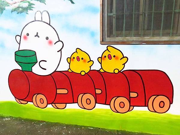 【台南善化】胡厝寮彩繪村-可愛的龍貓、馬來貘、老皮