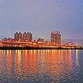 【台北旅遊】水上巴士夏季限定新店溪夜航-倒映在河中的水光雲影