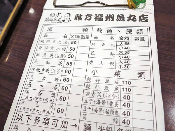 【台北美食】雅方福州魚丸店-市場裡的超人氣美食