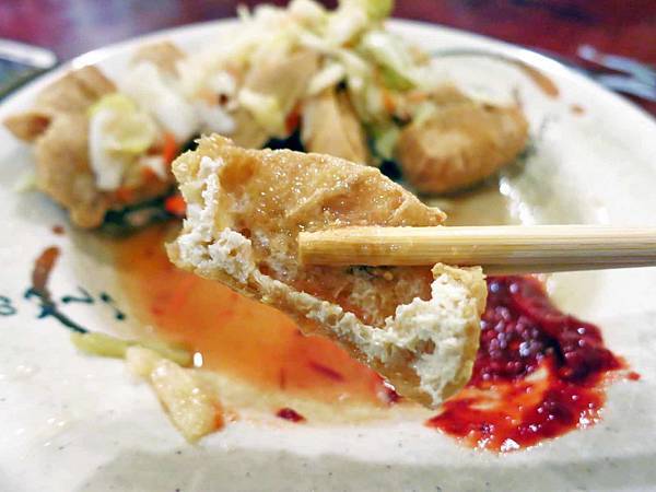 【桃園美食】傳丞美食大腸紅麵線-酥酥脆脆超香的臭豆腐