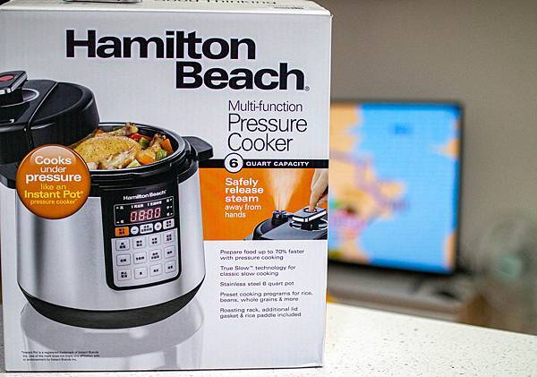 【壓力鍋推薦】Hamilton Beach漢美馳多功能微電腦壓力鍋-輕輕鬆鬆燉出入口即化的美味，微電腦控制安全又可靠