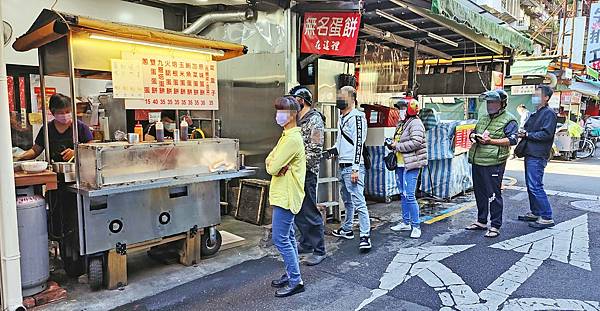 【台北美食】南機場無名蛋餅-排隊人潮幾乎不中斷！網路評價4.5顆星的路邊攤蛋餅店