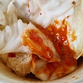 現燙蚵仔麵線、炸臭豆腐