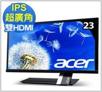 acer S235HL(Bbmii) 23型寬纖薄邊框時尚HDMI液晶