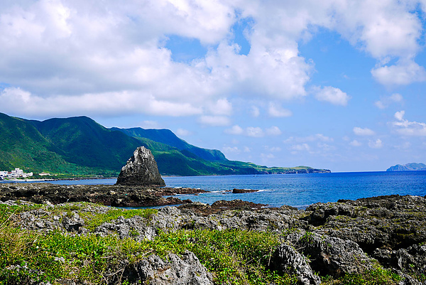 民宿前的海岸