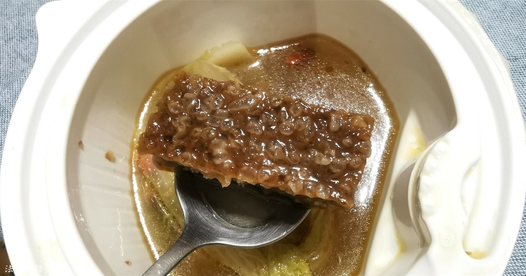 全家素食 上善豆家 麻油娃娃蔬菜湯 素豬血糕