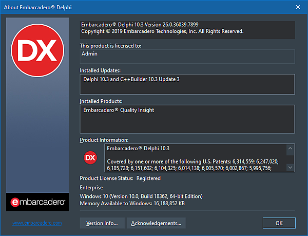 Embarcadero Delphi 10.3 Version 26.0.36039.7899-2.png