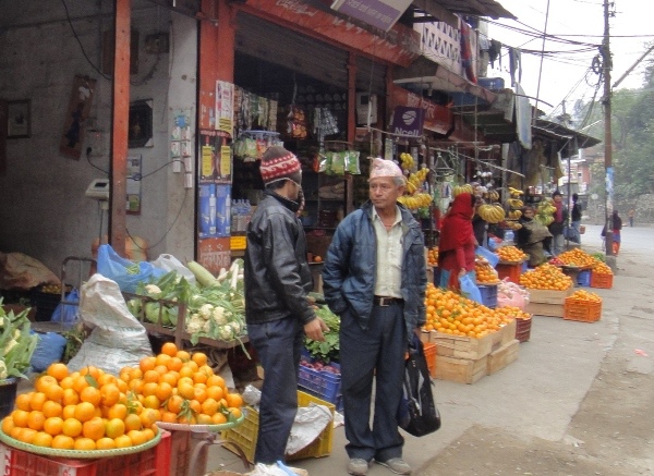 尼泊爾(8)-市集水果攤