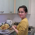 Bonnie cooking Spanish omelette.JPG