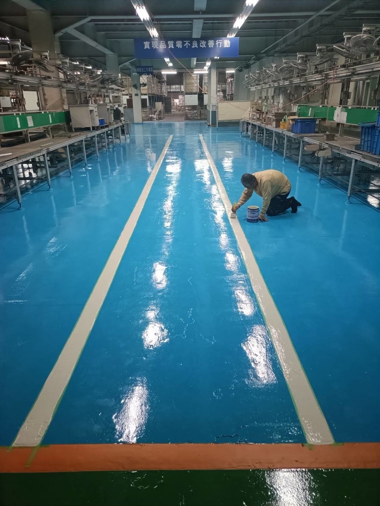 【台南油漆】振宏油漆防水工程行 / 工廠地板翻新實錄｜二次合