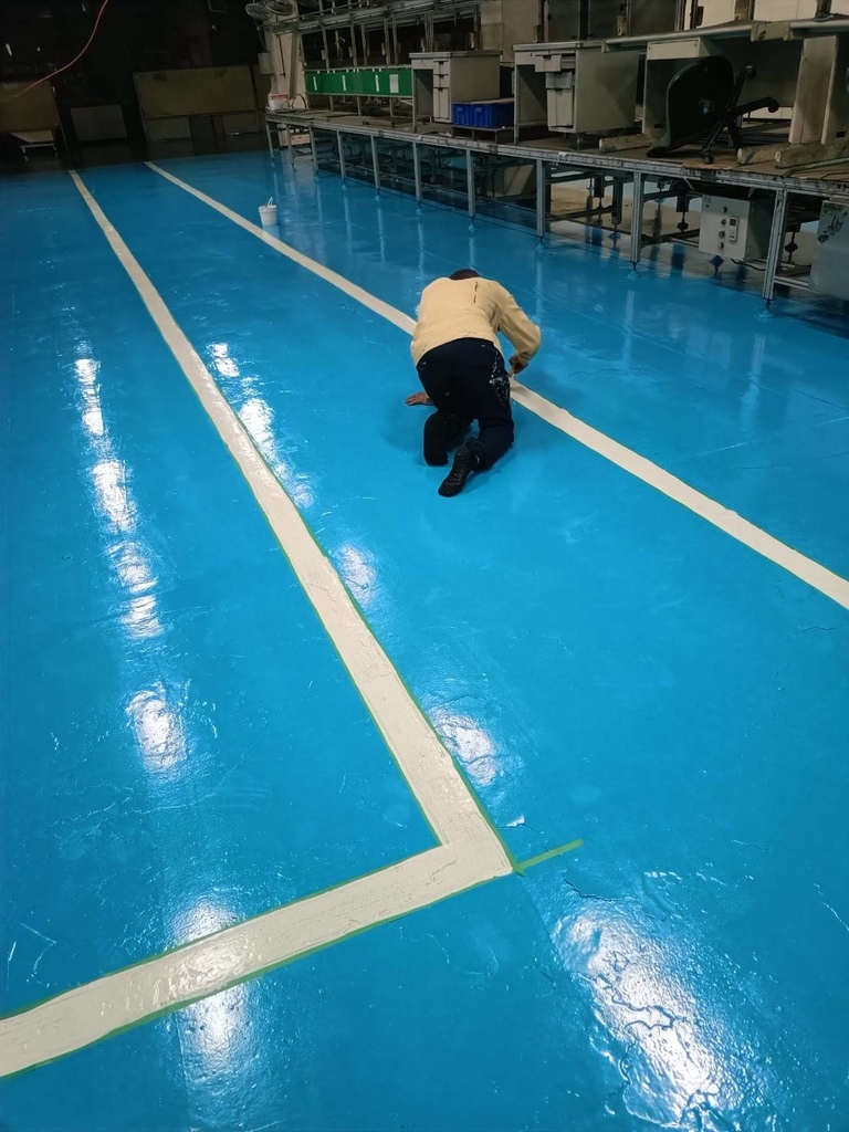 【台南油漆】振宏油漆防水工程行 / 工廠地板翻新實錄｜二次合