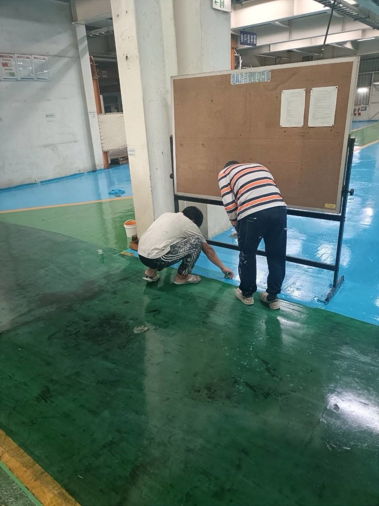 【台南油漆】振宏油漆防水工程行 / 工廠地板翻新實錄｜二次合