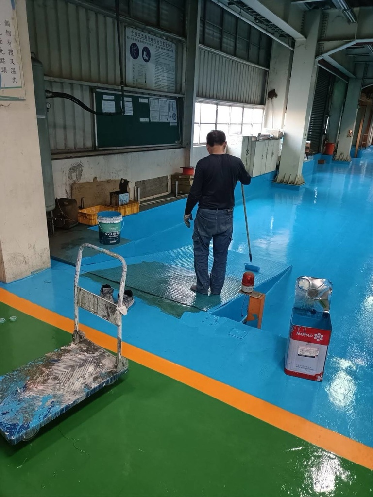 【台南油漆】振宏油漆防水工程行 / 工廠地板翻新實錄｜二次合