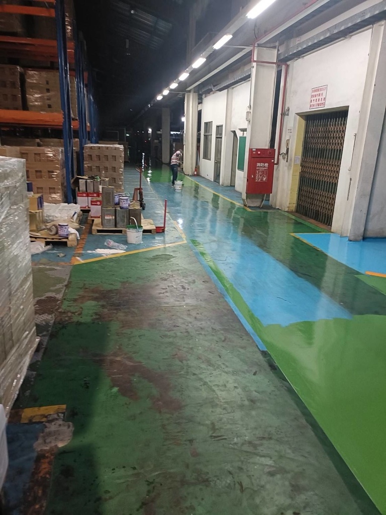 【台南油漆】振宏油漆防水工程行 / 工廠地板翻新實錄｜二次合