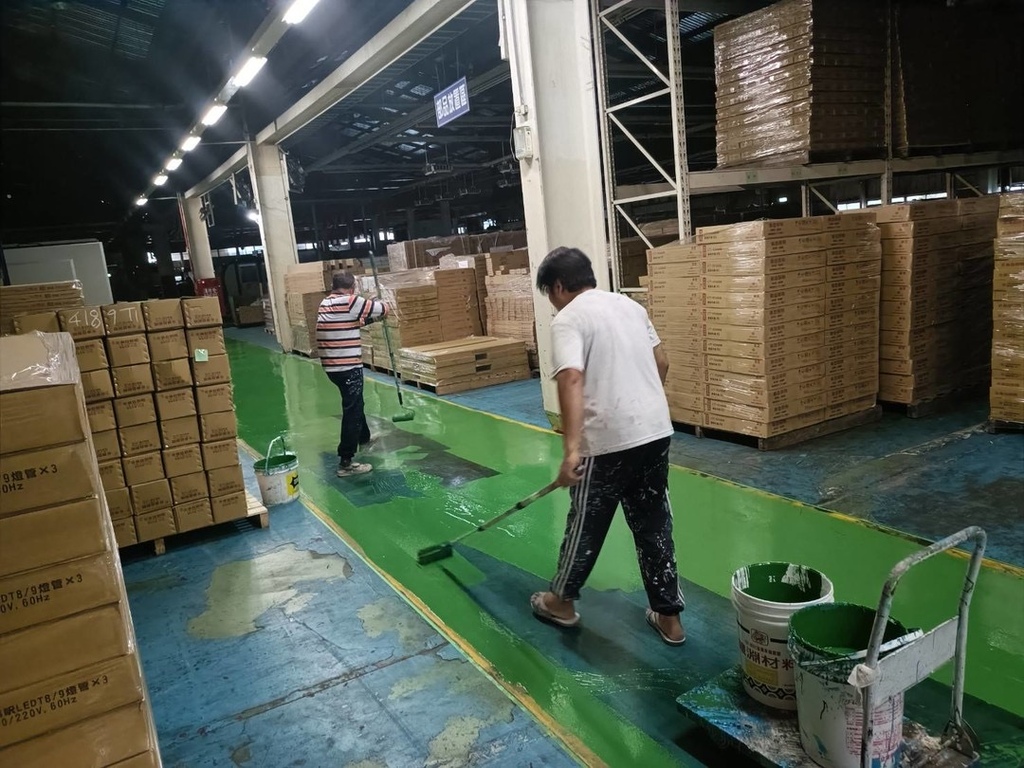 【台南油漆】振宏油漆防水工程行 / 工廠地板翻新實錄｜二次合