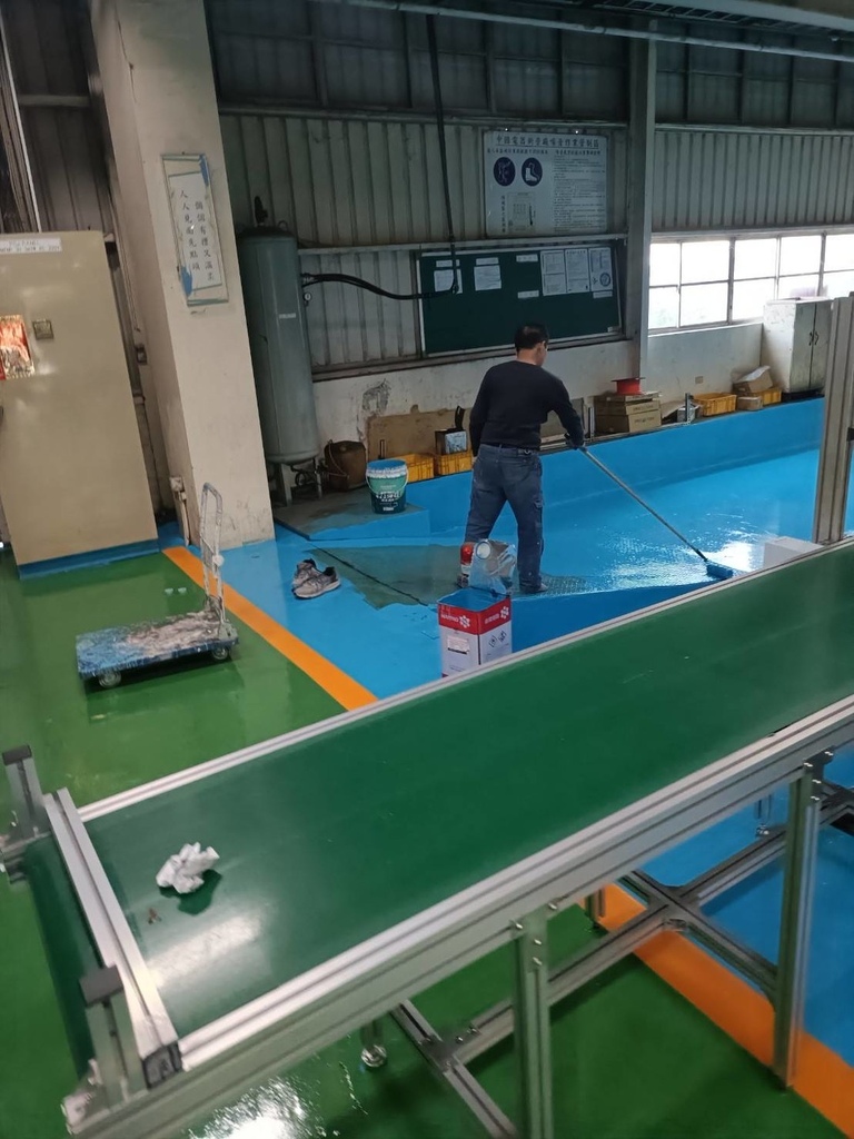 【台南油漆】振宏油漆防水工程行 / 工廠地板翻新實錄｜二次合