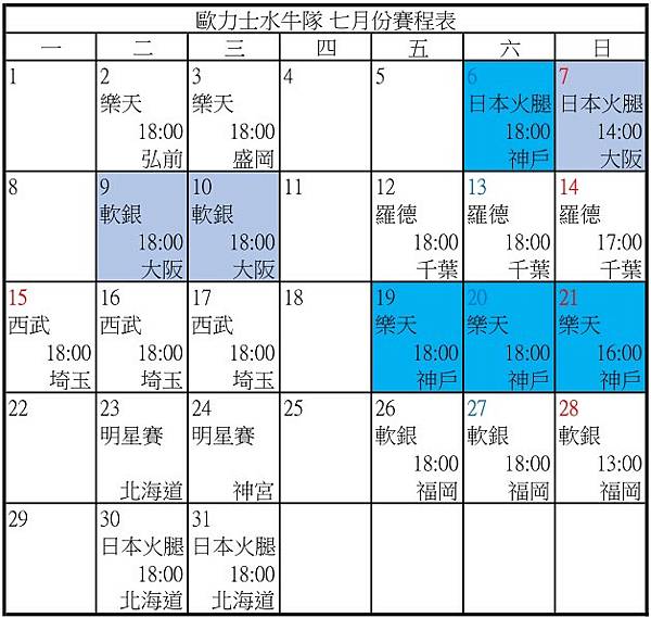 2024年 歐力士水牛隊暨大阪京瓷巨蛋 售票資訊