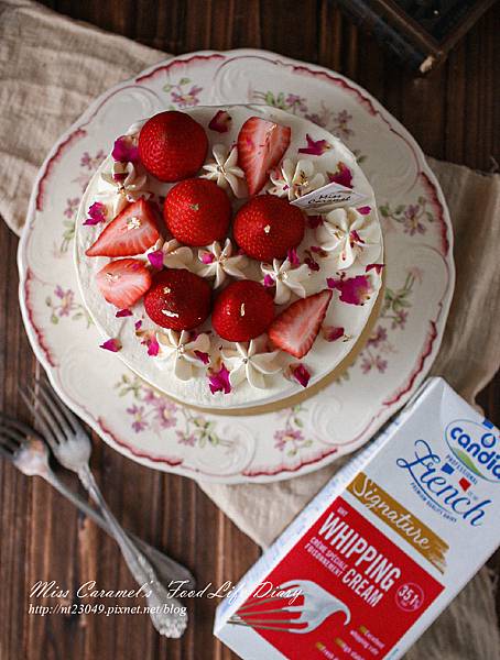 法式浪漫草莓奶油蛋糕