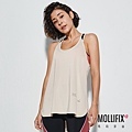 8-1 MOLLIFIX 瑪莉菲絲 雙肩帶圓弧下擺運動背心_(淺卡其).jfif