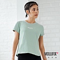 11-1 MOLLIFIX 瑪莉菲絲 簡約造型短袖上衣_(綠).jfif