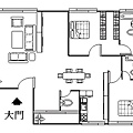 大和明珠2房 格局圖