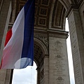 凱旋門的法國國旗